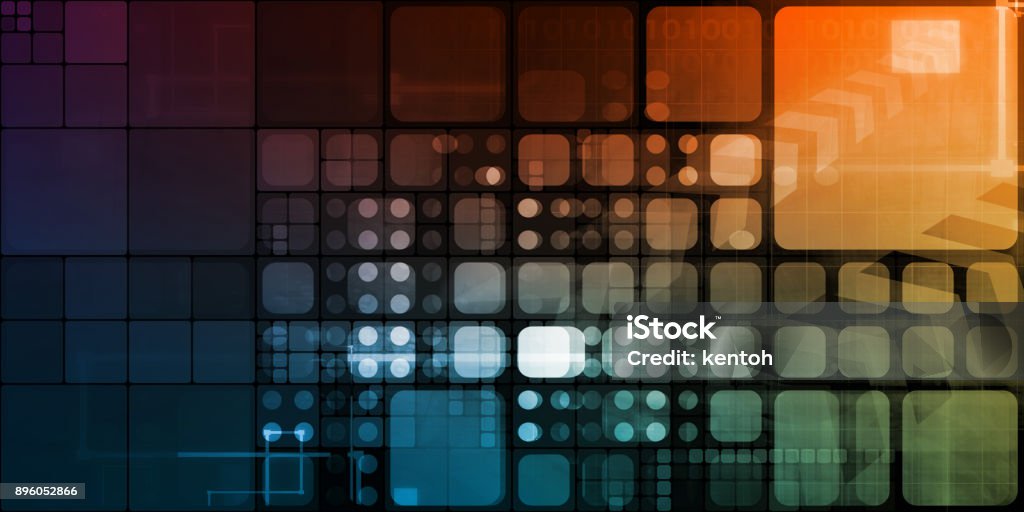 Data Tracking Data Tracking and Surveillance Chart Analysis Art Technology Stock Photo