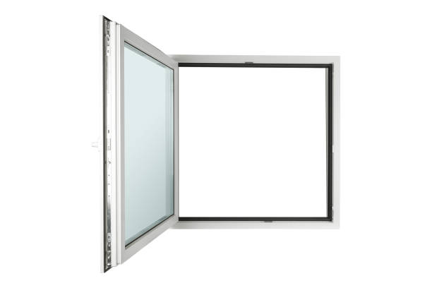 istock window made of PVC 896061156