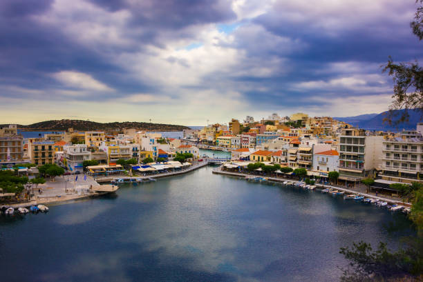 istock Agios Nikolaos town on Crete, Greece 896076454