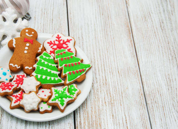 istock Christmas ginger and honey colorful cookies 896083528