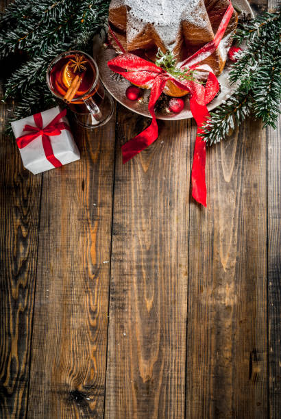 istock Traditional Christmas cake Panettone 896093852