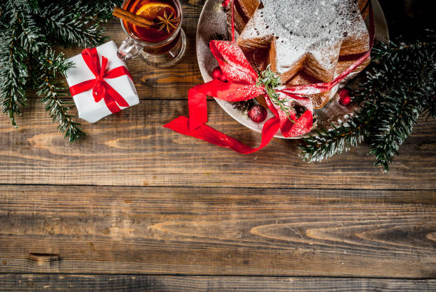 istock Traditional Christmas cake Panettone 896093854