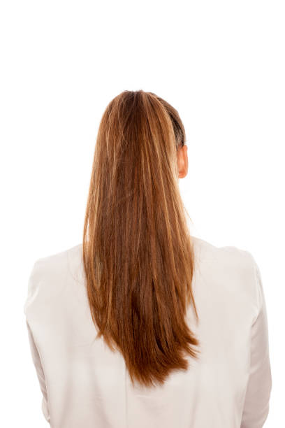 istock Back view of women with a ponytail 896093970