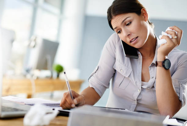 istock Work is becoming unbearable because of this flu 896115418