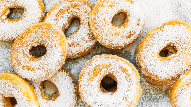 istock Sweet dessert with many donut 896144160