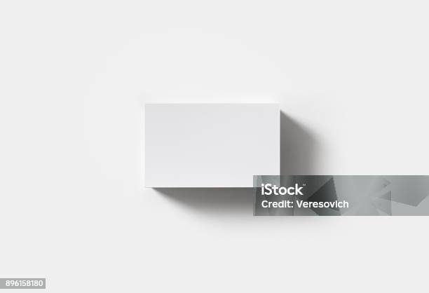 Blank Business Cards Stock Photo - Download Image Now - Business Card, Template, Playing Card