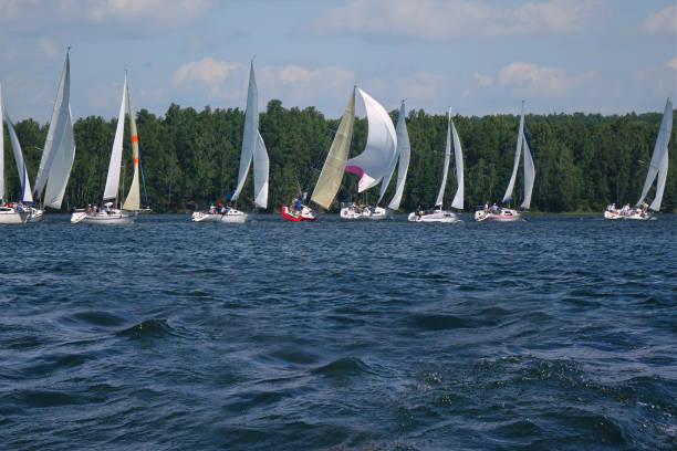 istock Journey on a sailing boat.Summer travel. 896171152