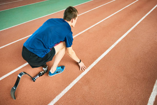 istock Handicapped Sportsman Ready to Run 896171268