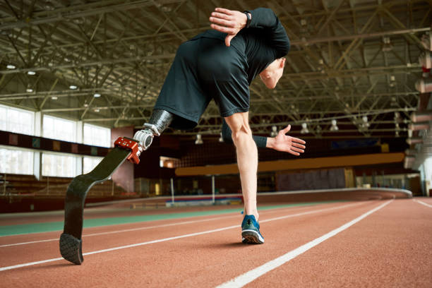 istock Handicapped Sportsman on Track 896171286