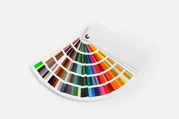 guia de cores - printout catalog cmyk color image - fotografias e filmes do acervo