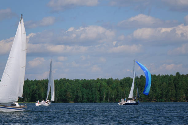 istock Journey on a sailing boat.Summer travel. 896175340