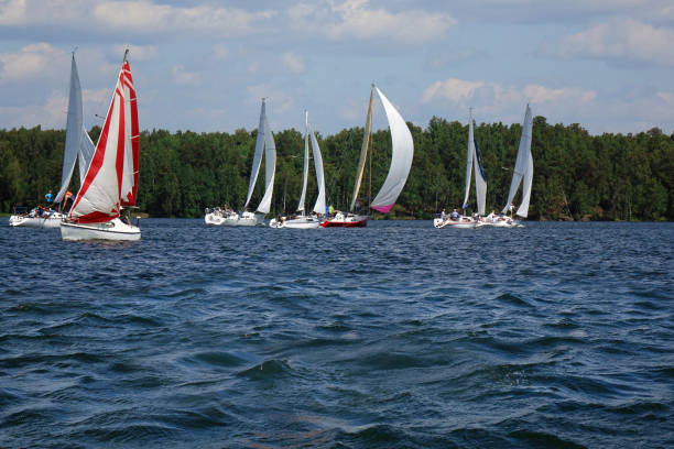 istock Journey on a sailing boat.Summer travel. 896175402