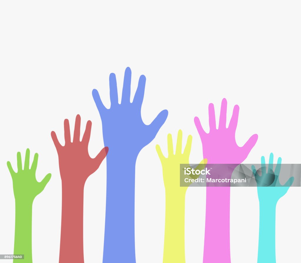 One Color Hand Colored Hands Stock Illustration - Download Image Now - Adult, Coloring ...