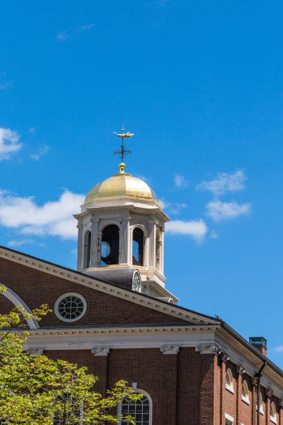 istock Gold Dome on Boston Bell Tower 896205624