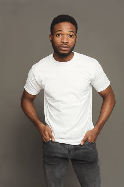 istock Handsome young black man portrait at studio background. 896208896