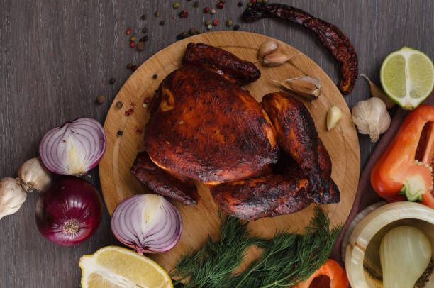istock roasted chicken on wooden background 896212020