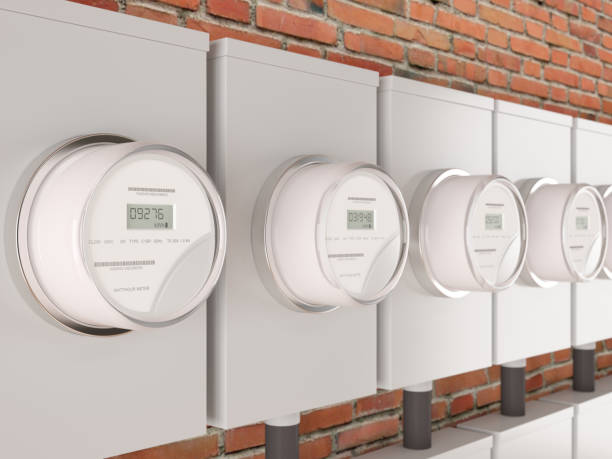 istock Electric Meters on a building 896213168
