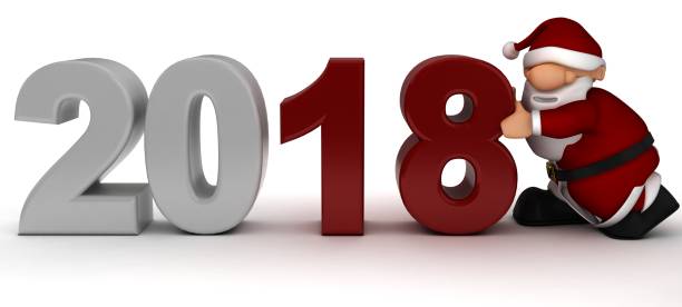 istock Santa bringing in the new year 896220570