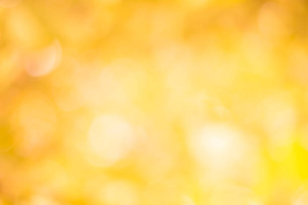 Abstract blur yellow color for design, colorful bokeh light background stock photo