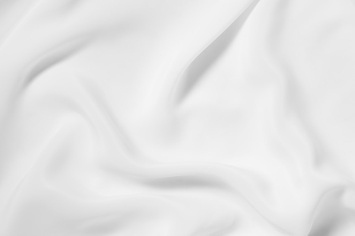 White fabric as a background.