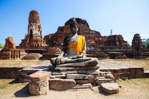 istock Temple in Sukhothai at sunset, Thailand 896249936