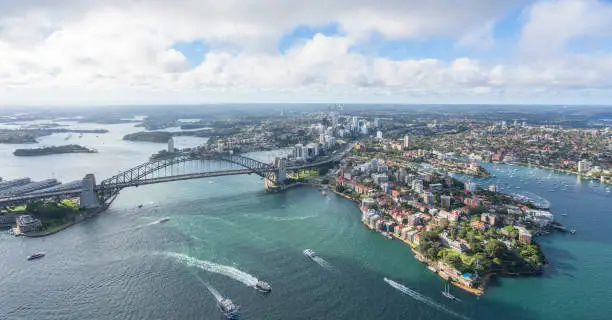 Photo of aerial view of Sydney