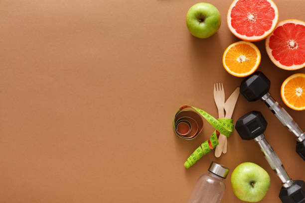 istock Healthy eating and slimming background copy space 896260276