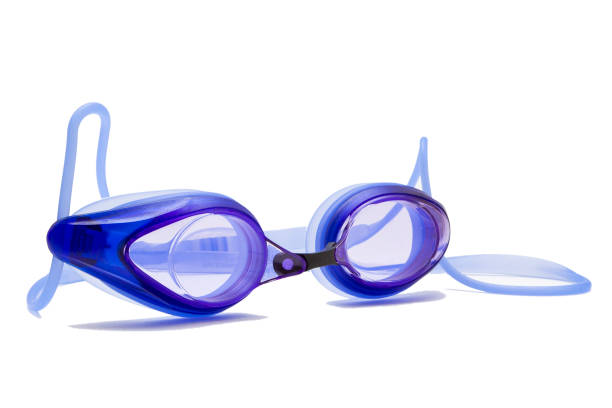 istock Goggles for swimming isolated on white 896263048