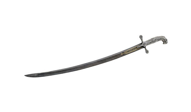 istock Sword or saber isolated on white background 896266426