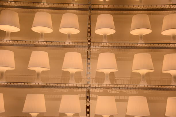 lampshades in the store