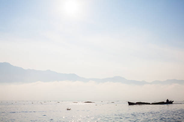 Boat in Inle Lake in Shan State, Myanmar