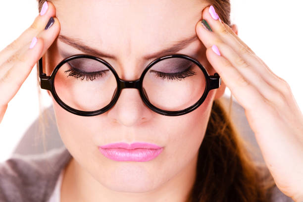 istock Woman suffering from headache migraine pain 896277228