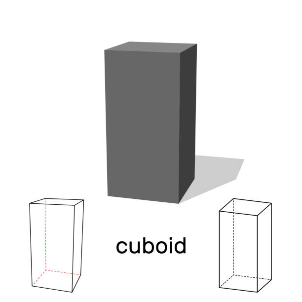 투자 골입니다. 기하학적 인 모양입니다. 흰색 배경에 고립. 벡터 일러스트입니다. - cuboid stock illustrations