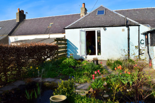 istock Scottish country garden in early Spring 896296056