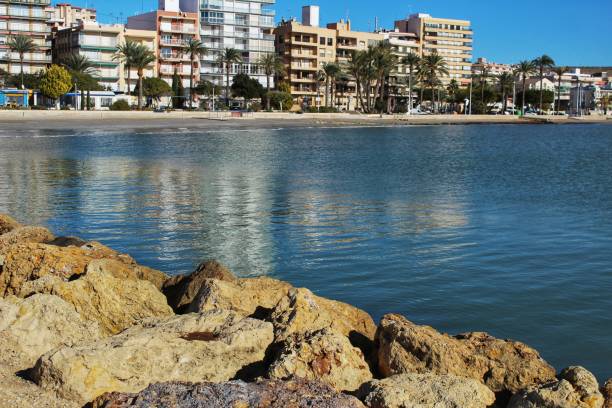 istock Coastline and reflected sea in Santa Pola, Spain 896315518