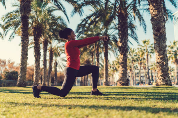 istock Sportswoman exercising in Barcelona 896318600