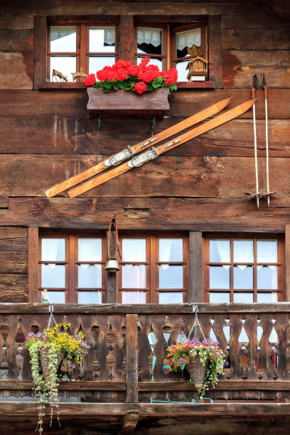 istock Traditional wooden house facade 896321818