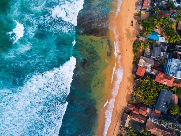 istock Aerial view of the Narigama beach 896329518