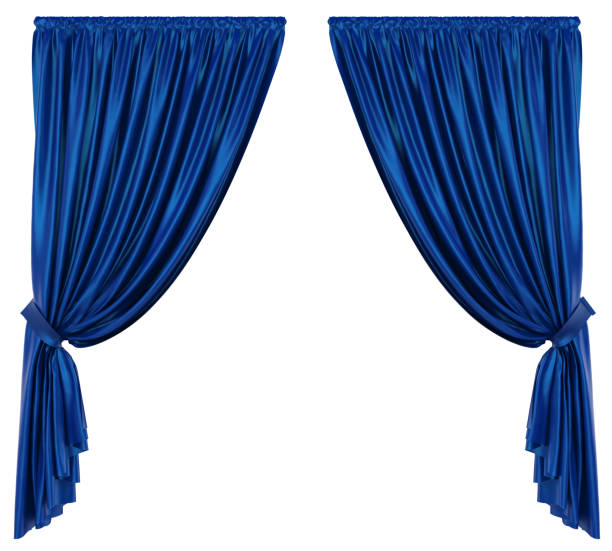 istock Blue Theatre Curtain Isolated 896330318