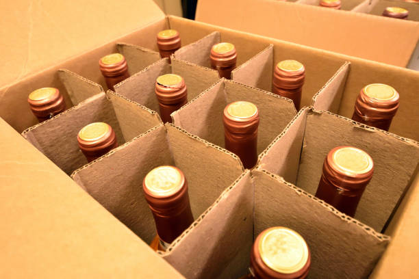 istock Wine Bottles in Carton 896330988