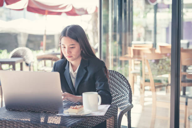 istock New generations business woman using modern Laptop. 896345862