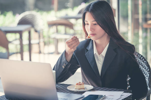 istock Young businesswoman on a coffee break . 896345888