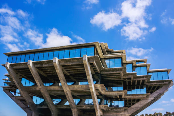 The Geisel Library on Gilman Drive in the campus of the University of California, San Diego (UCSD). La Jolla, California, USA - April 3, 2017: The Geisel Library on Gilman Drive in the campus of the University of California, San Diego (UCSD). ucla photos stock pictures, royalty-free photos & images