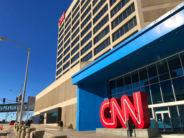 cnn center, atlanta, georgia - cnn stock-fotos und bilder