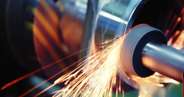 istock machine tool in metal factory with drilling cnc machines 896359514