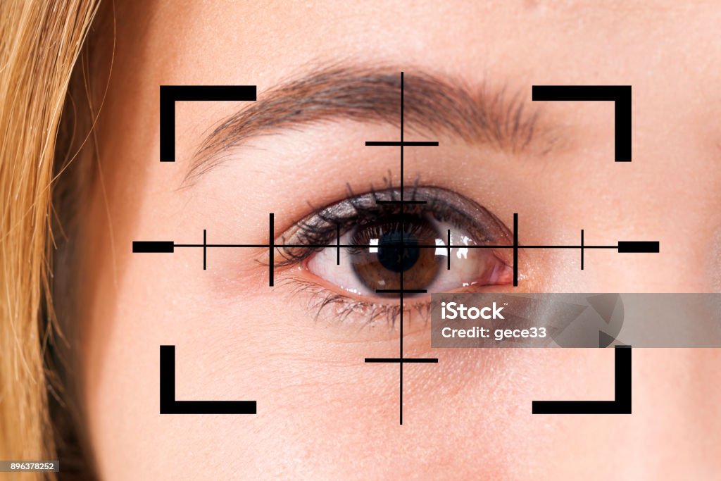 Eye Test - Lizenzfrei Augenuntersuchungen Stock-Foto