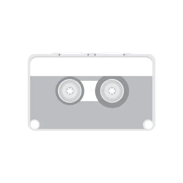 Vector illustration of Audio tape cassette