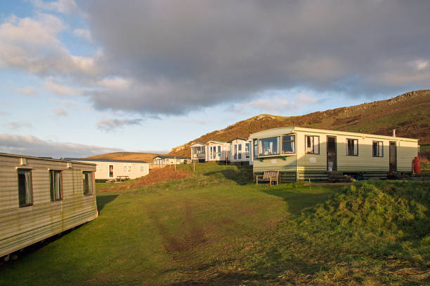 istock Hillend Caravan and Camping Park in Llangennith, Gower, UK 896381126