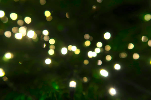 istock bright christmas lights on the Christmas tree 896381164