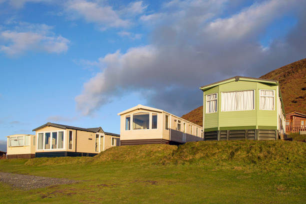 istock Hillend Caravan and Camping Park in Llangennith, Gower, UK 896381240